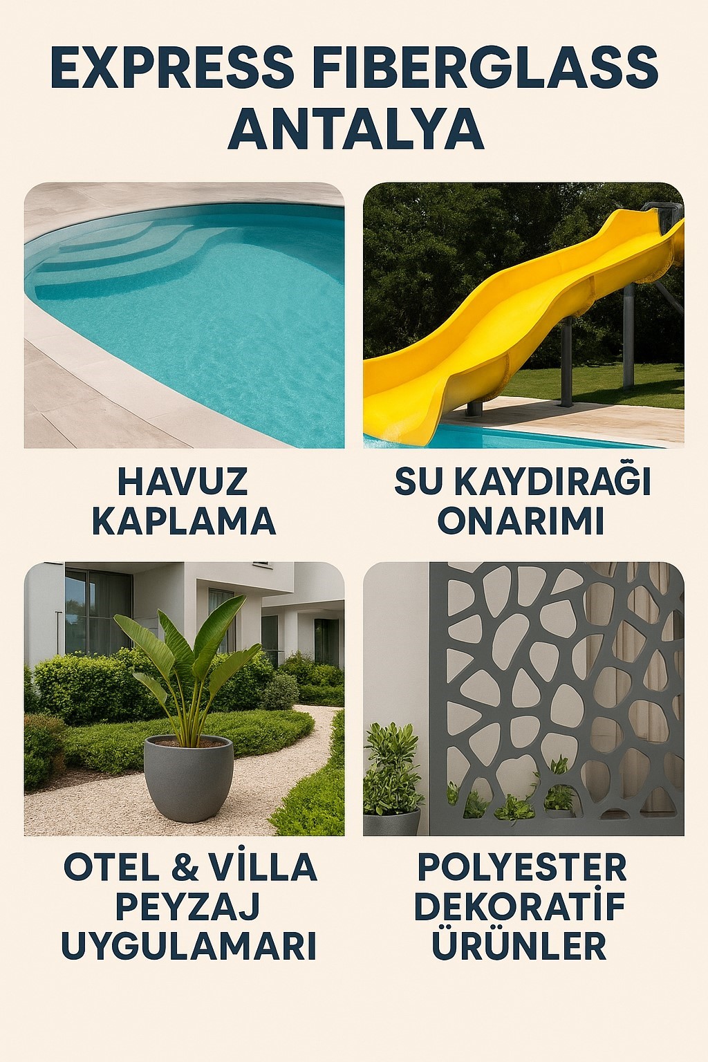 Antalya Fiberglas ve Polyester Ürünlerinde Tartışmasız Lider: Express Fiberglass ile Projelerinizde Sonsuz Dayanıklılık ve Estetik