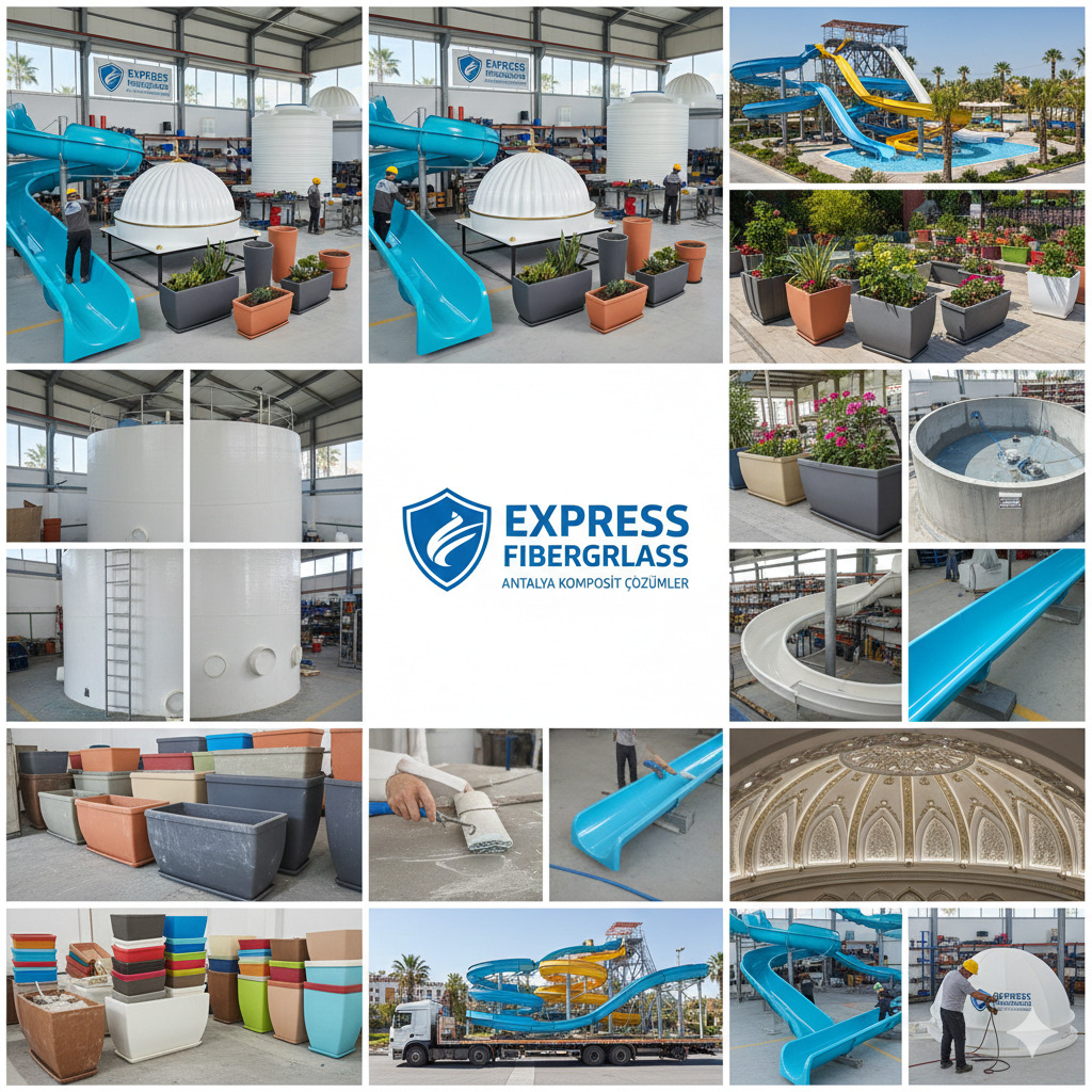 Express Fiberglass Antalya kurumsal üretim ve fiberglass uygulama merkezi