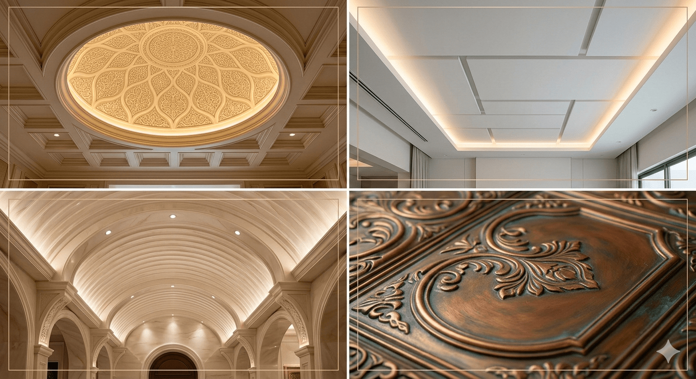 Fiberglass tavan modelleri, polyester tavan paneli üretimi ve montaj aşaması